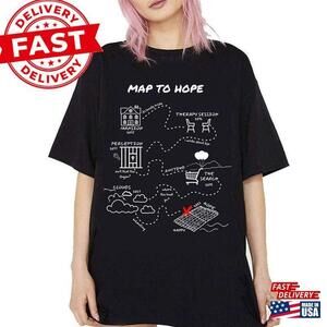 Retro Nf Rapper T-Shirt Hope Album Shirt Map To Unisex